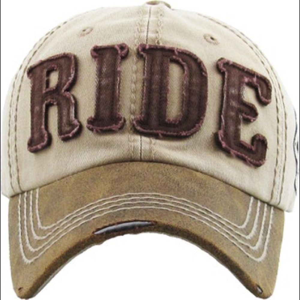 RIDE Distressed Baseball Cap - Picture 12 of 16